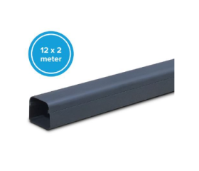 Canalit Leidinggoot 65x50mm, antraciet , 12x 2 mtr, DOOS 940152