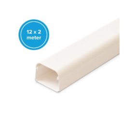 Canalit Leidinggoot 65x50mm, wit, 12x 2 mtr, DOOS 940150