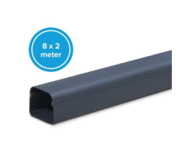 Canalit Leidinggoot 90x65mm, 8x 2 mtr, Antraciet , DOOS 940166