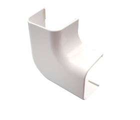 Canalit Platte bocht 125x75mm wit 941775