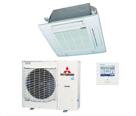Cassette single-split set Micro inverter FDT125VH 12,5 kW inclusief paneel en bedrade wandbediening