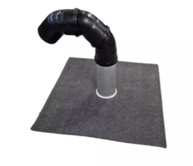 Dakdoorvoerset Ø110mm met bitumen dakbedekking, 200mm buis