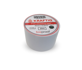 Kraftig Isolatie tape wit 20meter 50 mmx0,15 mm QP900230 per rol