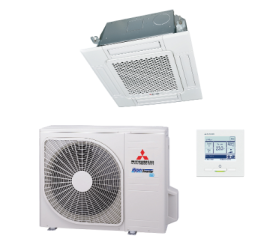 Mitsubishi Heavy Cassette 60x60 single-split set FDTC60VH+SRC60ZSX-W3 6,0 kW inclusief paneel en bedrade wandbediening