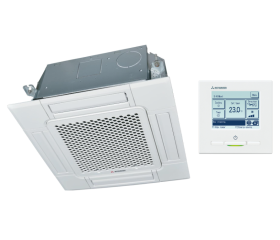 Mitsubishi Heavy Cassette unit 60x60 FDTC35VH1 3,5 kW binnenunit warmtepomp inverter inclusief paneel en wandbediening