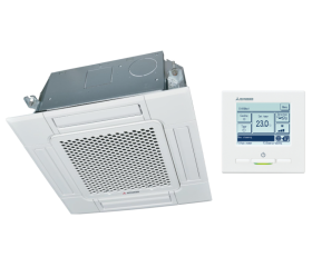 Mitsubishi Heavy Cassette unit 60x60 FDTC50VH 5,0 kW binnenunit warmtepomp inverter inclusief paneel en wandbediening