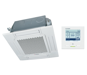 Mitsubishi Heavy Cassette unit 60x60 FDTC60VH 6,0 kW binnenunit warmtepomp inverter inclusief paneel en wandbediening