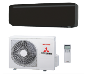 Mitsubishi Heavy Premium SRK25ZS-WFB+SRC25ZS-W2 2.5kW set (mat) zwart inclusief ingebouwde WF-RAC wifi interface