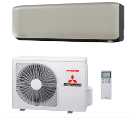 Mitsubishi Heavy Premium SRK25ZS-WFT+SRC25ZS-W2 2.5kW set titanium inclusief ingebouwde WF-RAC wifi interface