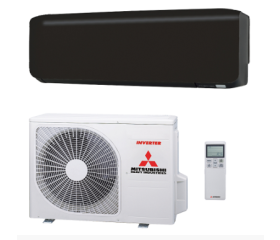 Mitsubishi Heavy Premium SRK35ZS-WFB+SRC35ZS-W2 3.5kW set (mat) zwart inclusief ingebouwde WF-RAC wifi interface