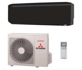 Mitsubishi Heavy Premium SRK50ZS-WFB+SRC50ZS-W 5.0kW set (mat) zwart inclusief ingebouwde WF-RAC wifi interface