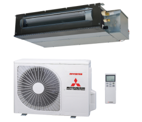 Mitsubishi Heavy Satelliet single-split set Aluminium SRR35ZS-W 3,5 kW inclusief infrarood bediening