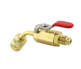 Super Stars BV-452 verloopadapter met kogelkraan F 1/4 SAE - M 1/2-20 UNF 5/16 SAE