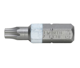 Würth C 6.3 TX20-wit-1- bit (1/4 inch) L25MM 06143120 10 stuks