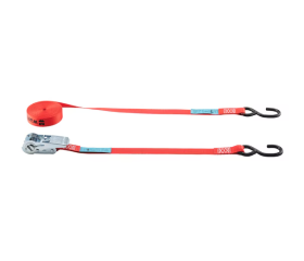 Würth Spanband met ratel tweedelig met S-haken 6 meter lang, 25 mm breedte 5713922537